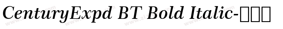 CenturyExpd BT Bold Italic字体转换